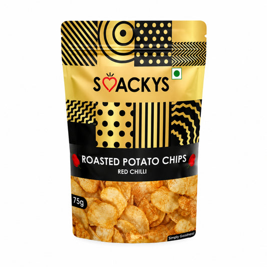 Smackys Roasted Potato Chips Red Chilli 75g