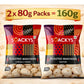 SMACKYS ROASTED MAKHANA 80G (SALTED + CREAM & ONION) + FREE ROASTED MAKHANA CHEESE 25G,COMBO OF 2