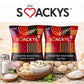 SMACKYS ROASTED MAKHANA 80G (SALTED + CREAM & ONION) + FREE ROASTED MAKHANA CHEESE 25G,COMBO OF 2