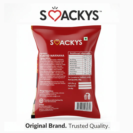 SMACKYS ROASTED MAKHANA BLACK PEPPER & SALT 80G