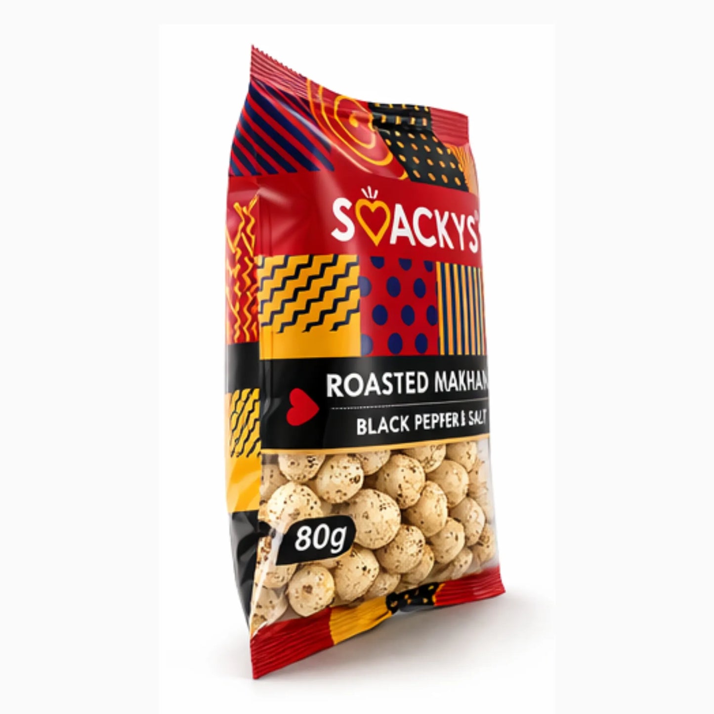 SMACKYS ROASTED MAKHANA BLACK PEPPER & SALT 80G