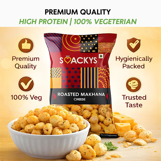 SMACKYS ROASTED MAKHANA CHEESE 80G