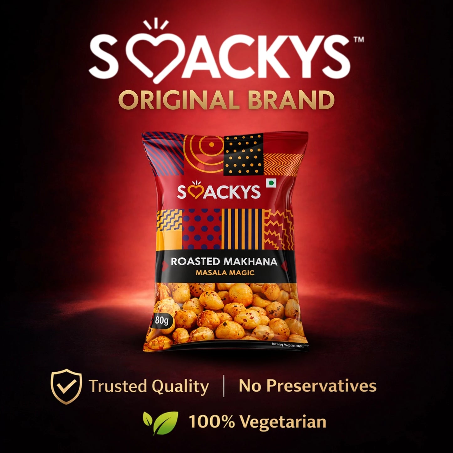 SMACKYS ROASTED MAKHANA MASALA MAGIC 80G