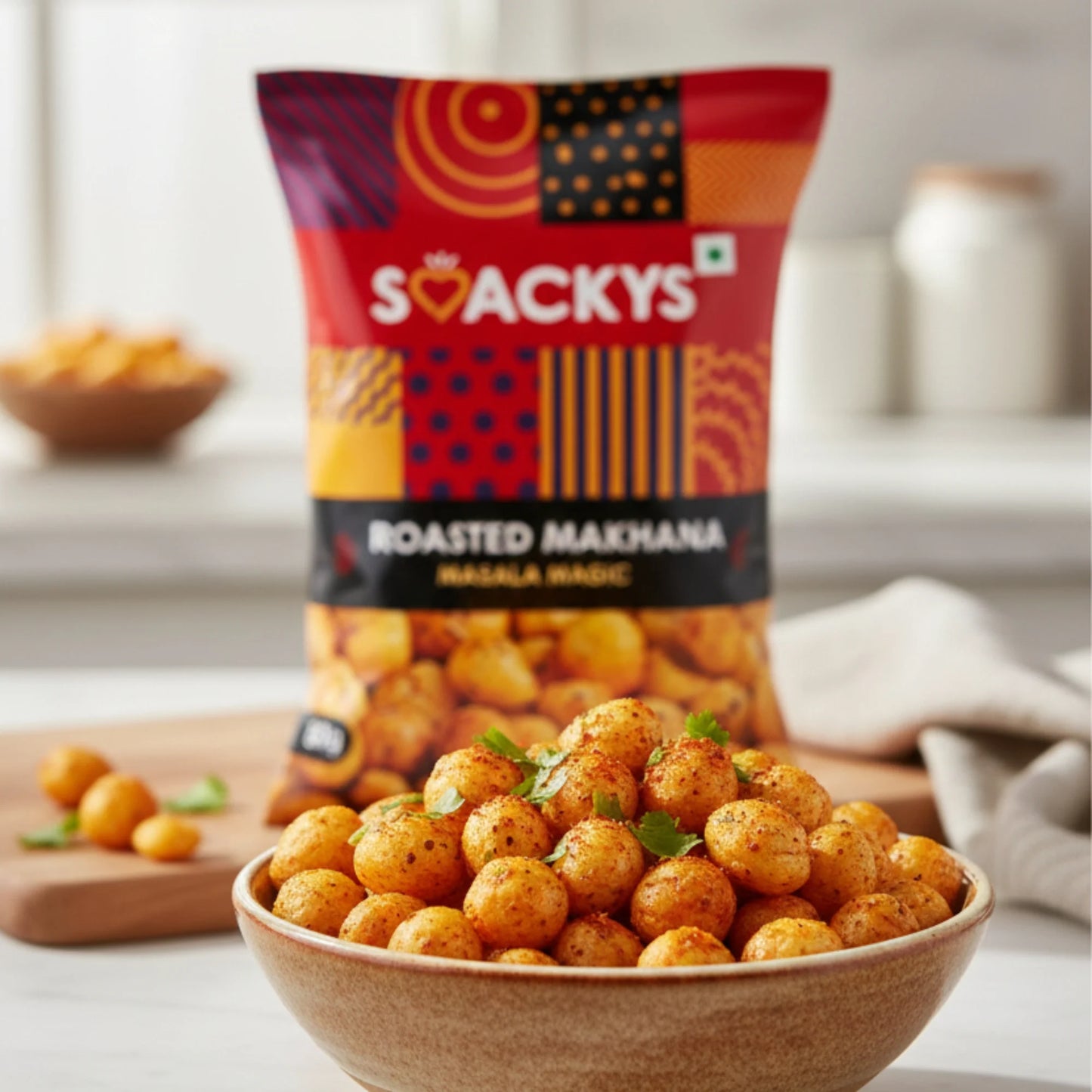 SMACKYS ROASTED MAKHANA MASALA MAGIC 80G