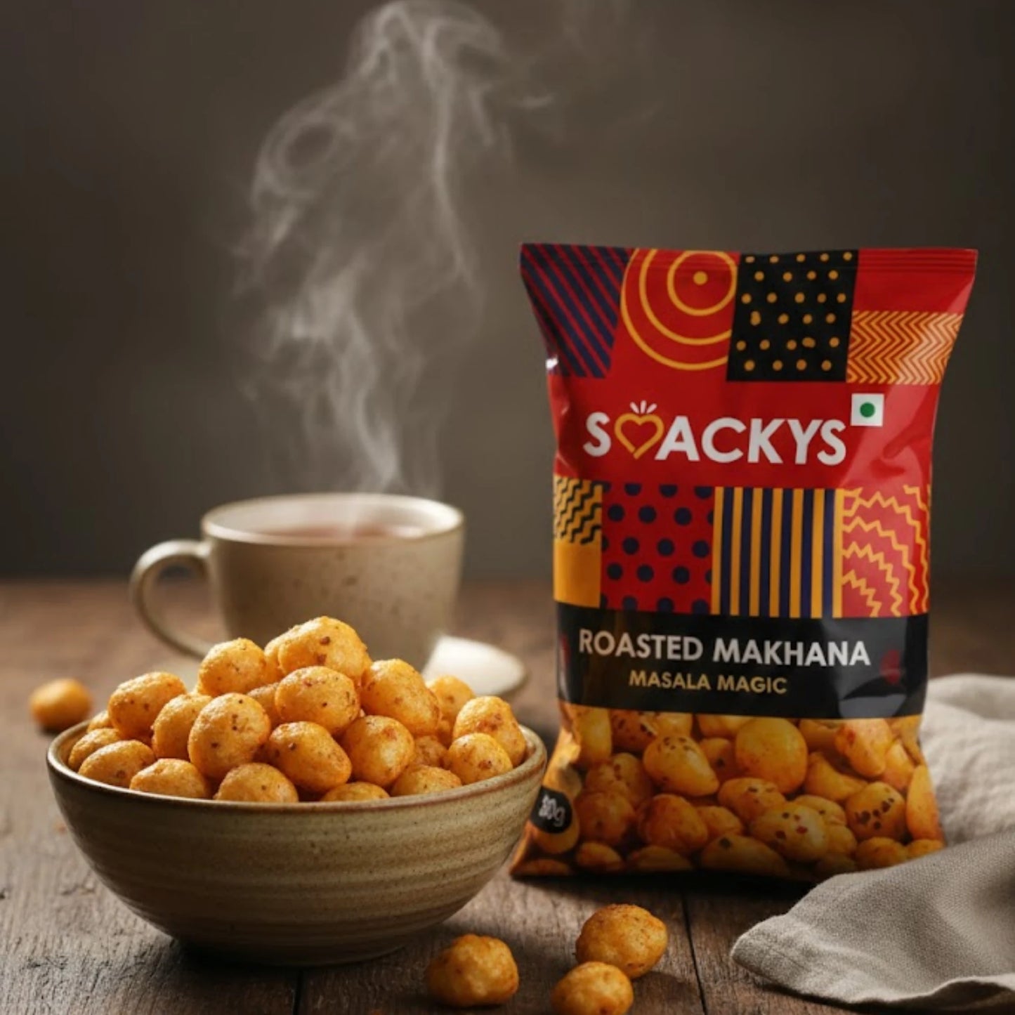 SMACKYS ROASTED MAKHANA MASALA MAGIC 80G