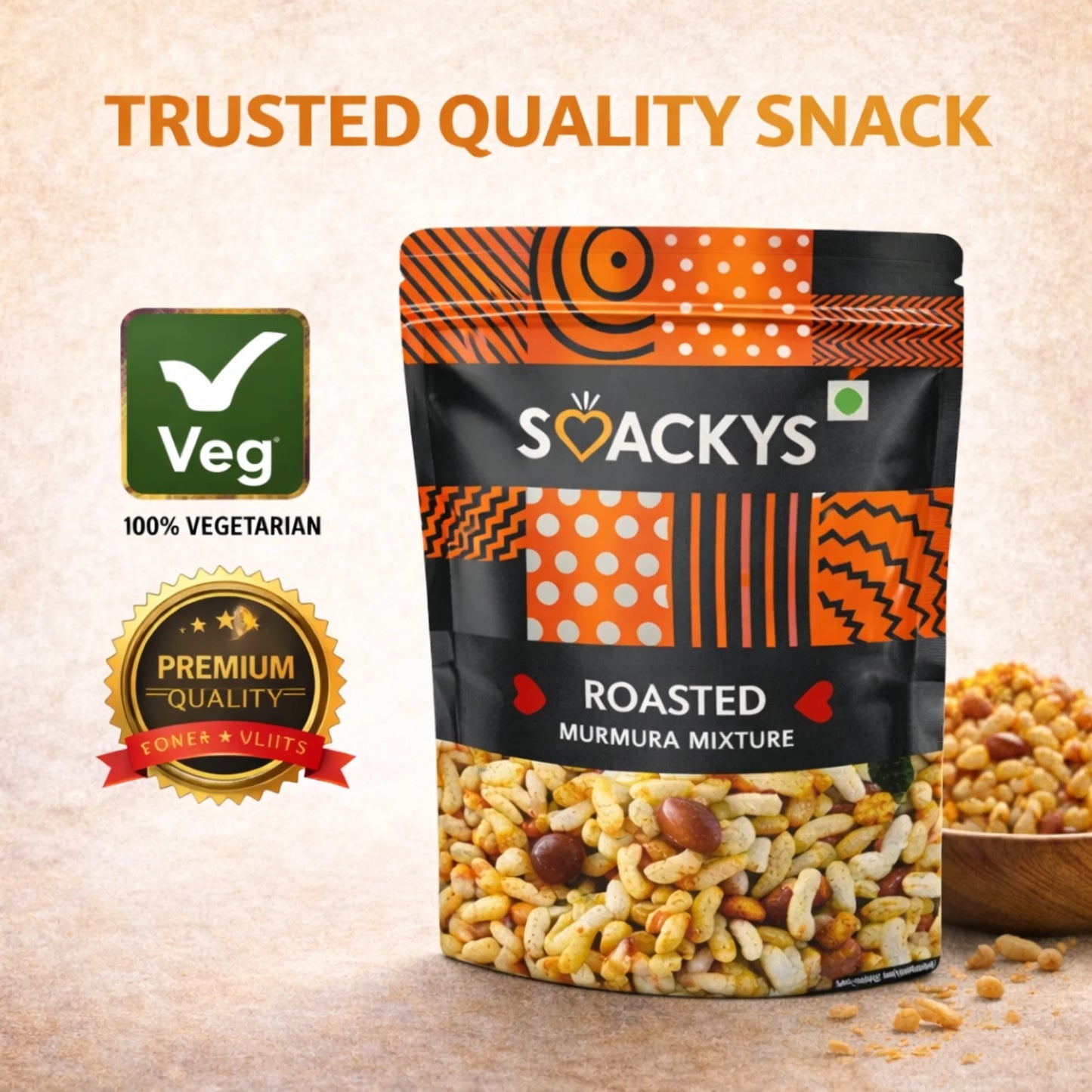 SMACKYS ROASTED MURMURA MIXTURE 100G