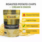 SMACKYS ROASTED POTATO CHIPS CREAM N ONION 75G