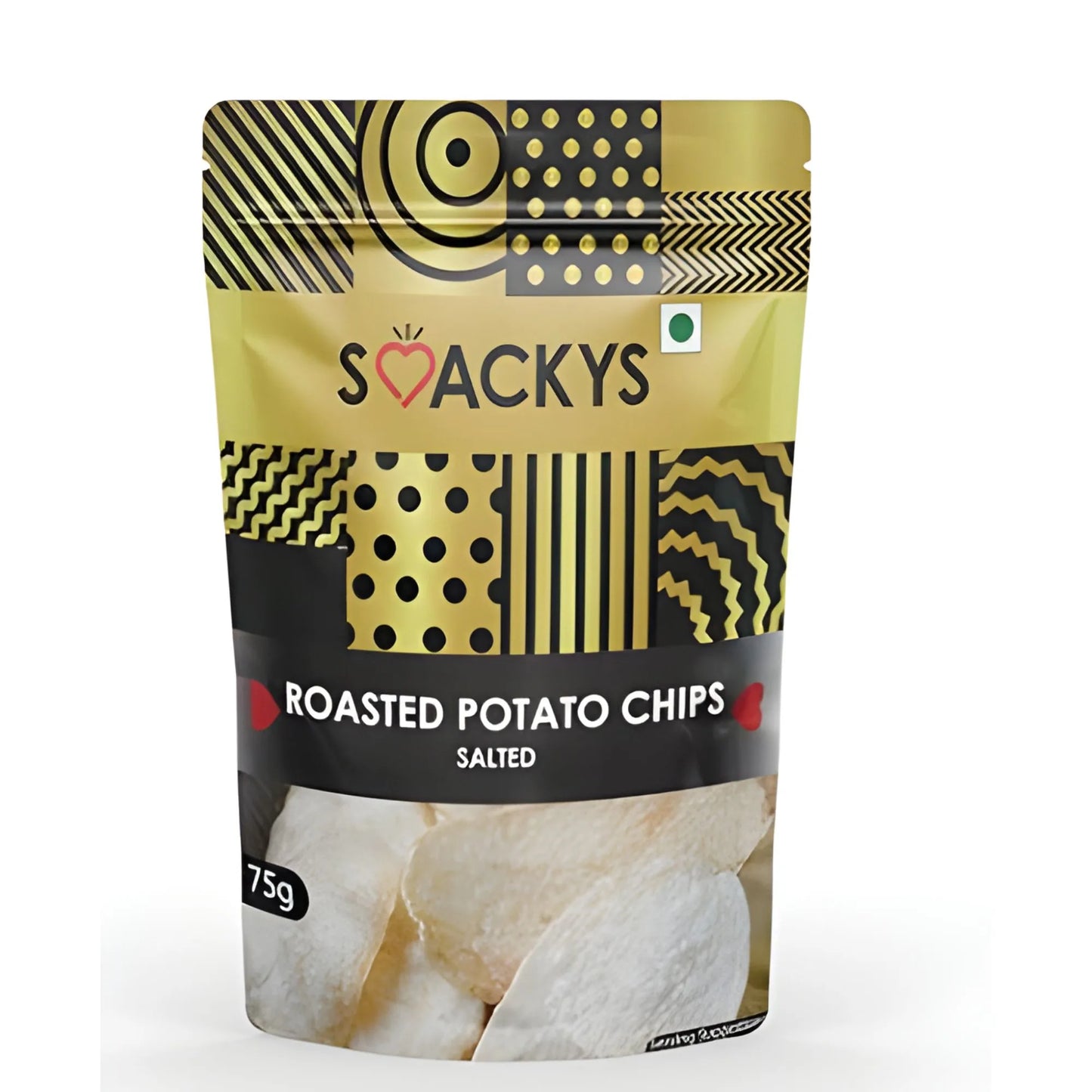 SMACKYS ROASTED POTATO CRISP SALTED 75G