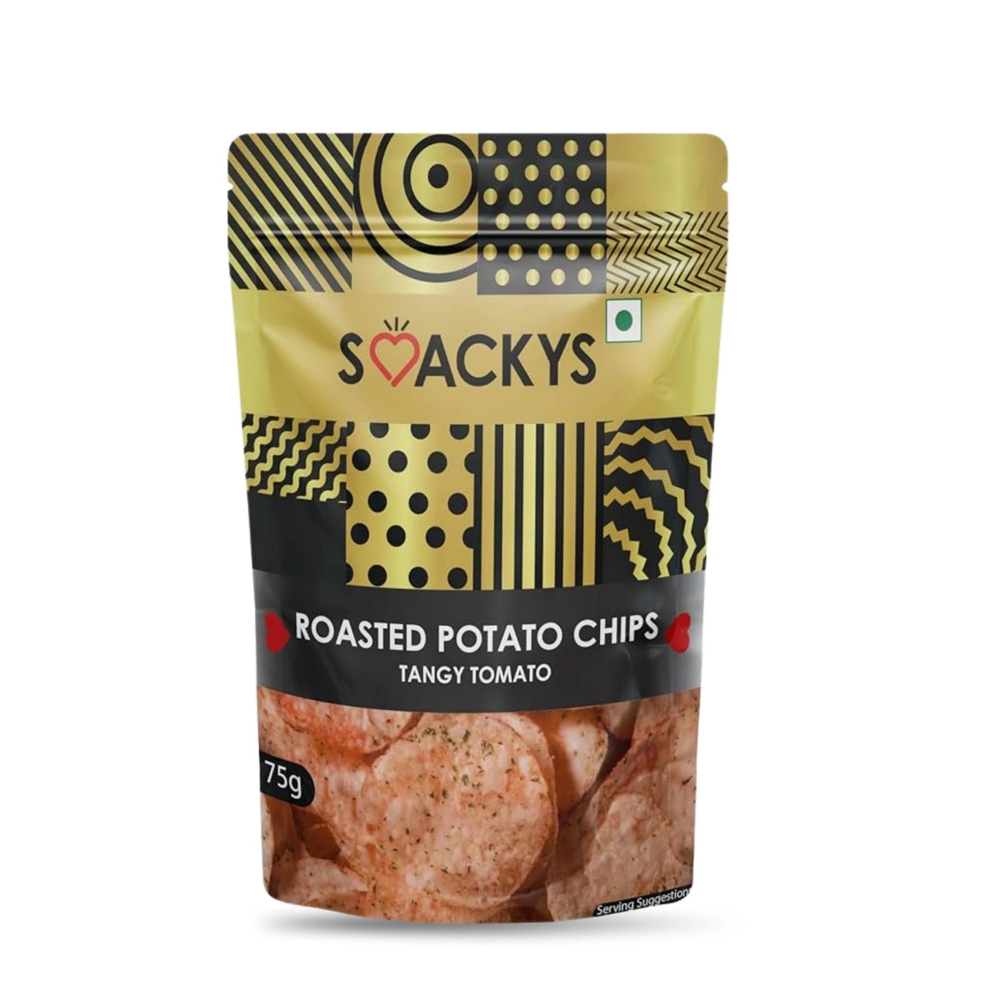 SMACKYS ROASTED POTATO CRISP TANGY TOMATO 75G