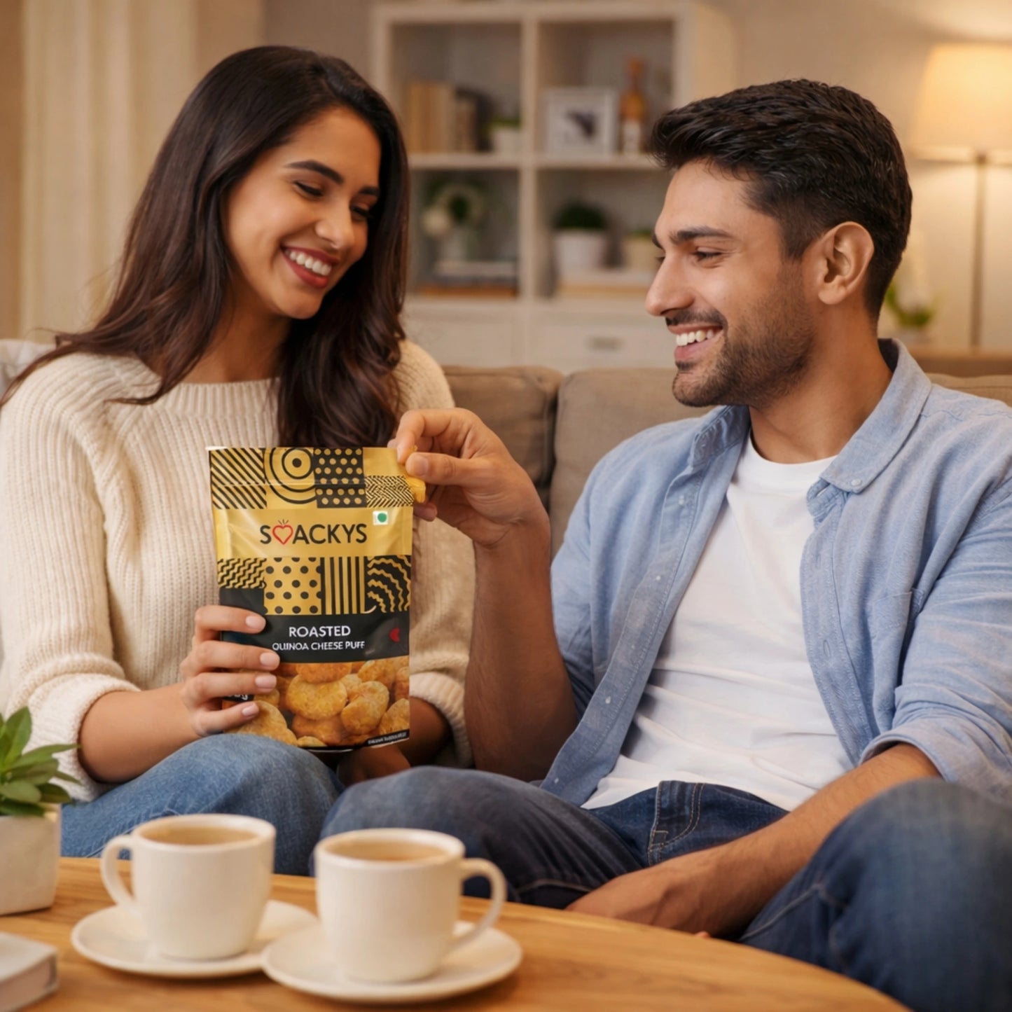 SMACKYS ROASTED QUINOA CHEESE PUFF 50G