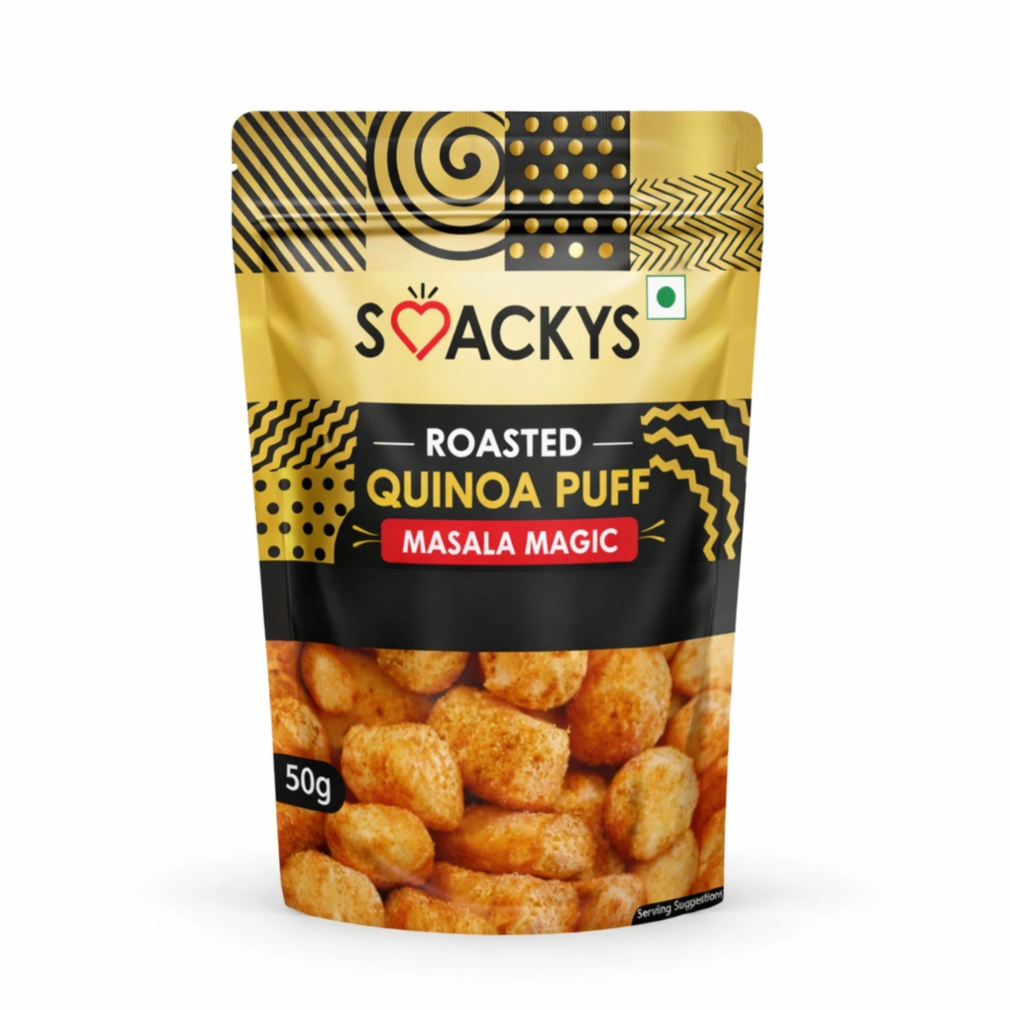 SMACKYS ROASTED QUINOA PUFF MASALA MAGIC 50G