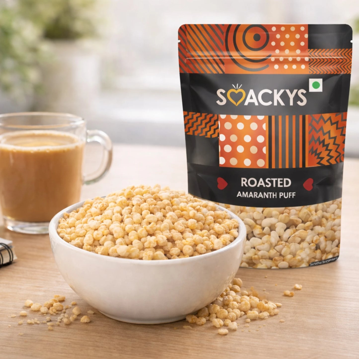 Smackys Roasted Amranth Puff 50g