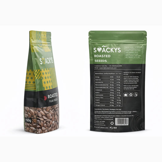 SMACKYS ROASTED FLAX SEEDS 150G