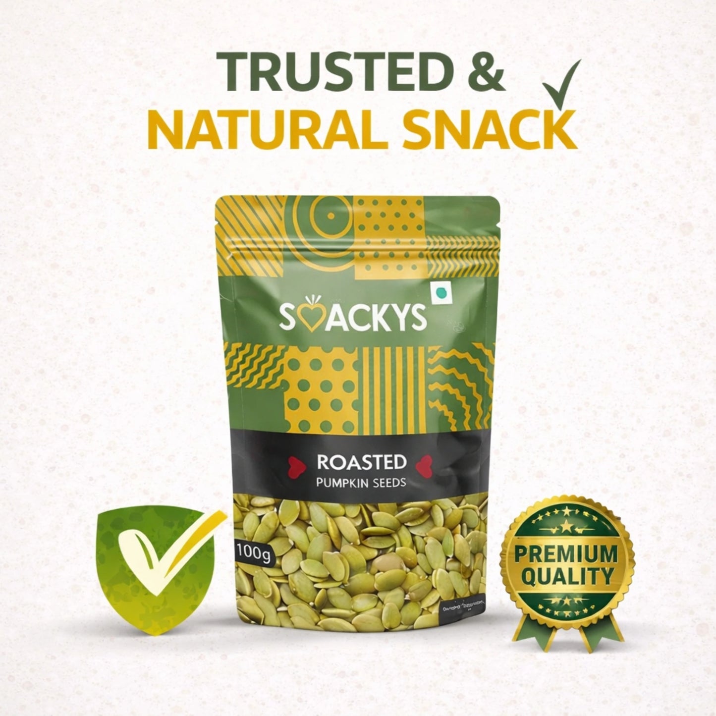 Smackys Roasted Pumpkin Seeds 100g