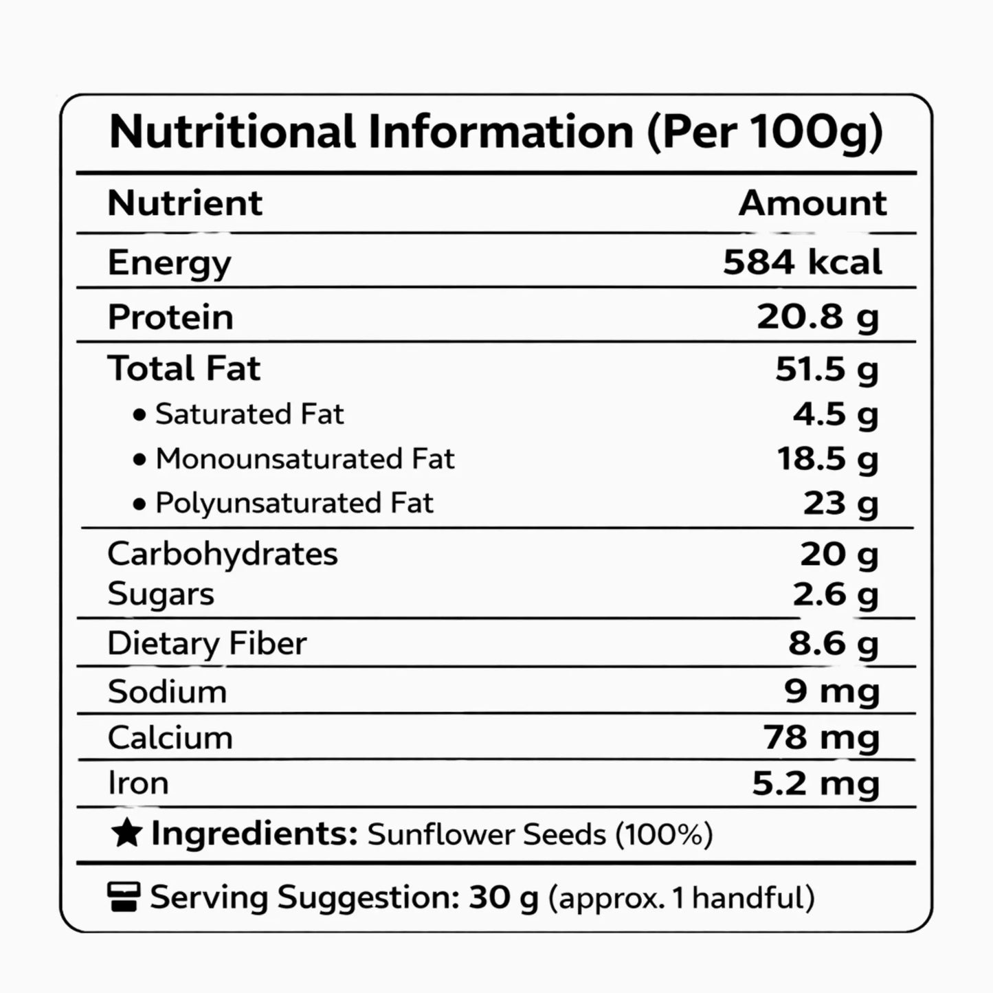 SMACKYS ROASTED SUNFLOWER SEEDS 150G
