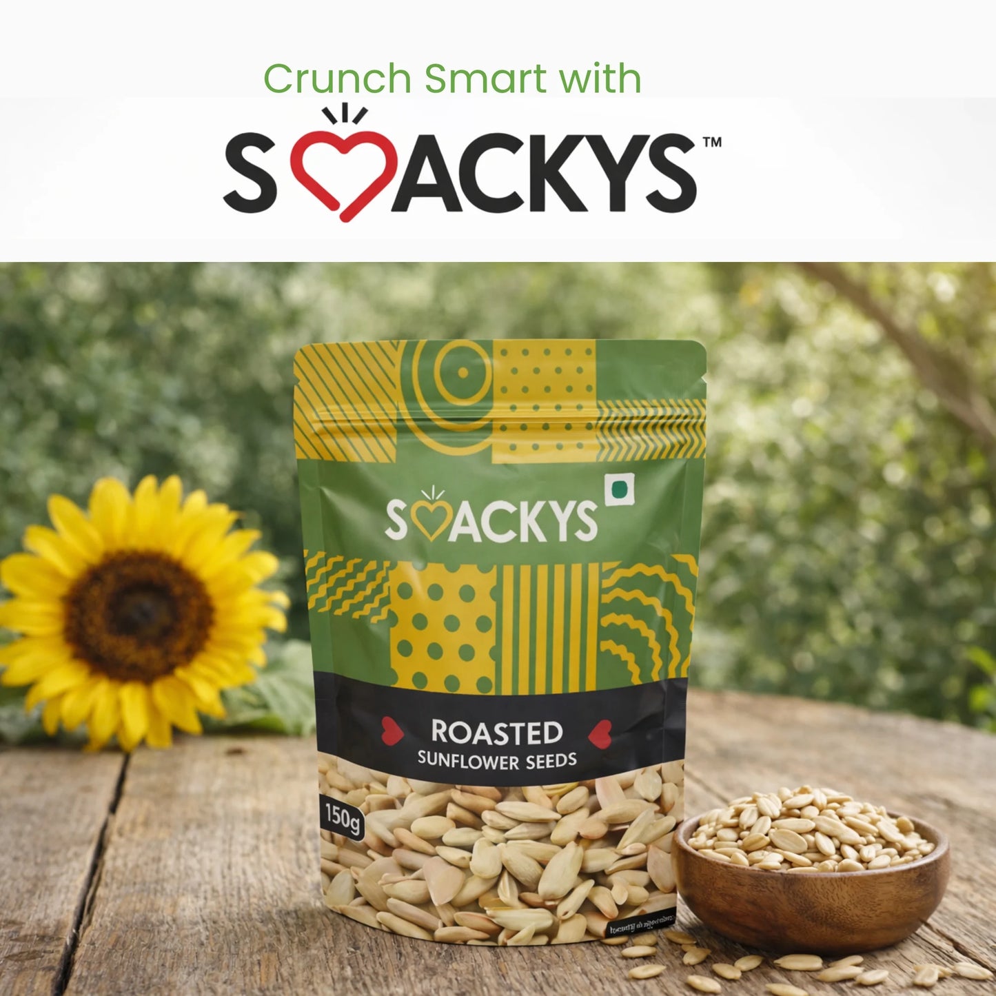 SMACKYS ROASTED SUNFLOWER SEEDS 150G