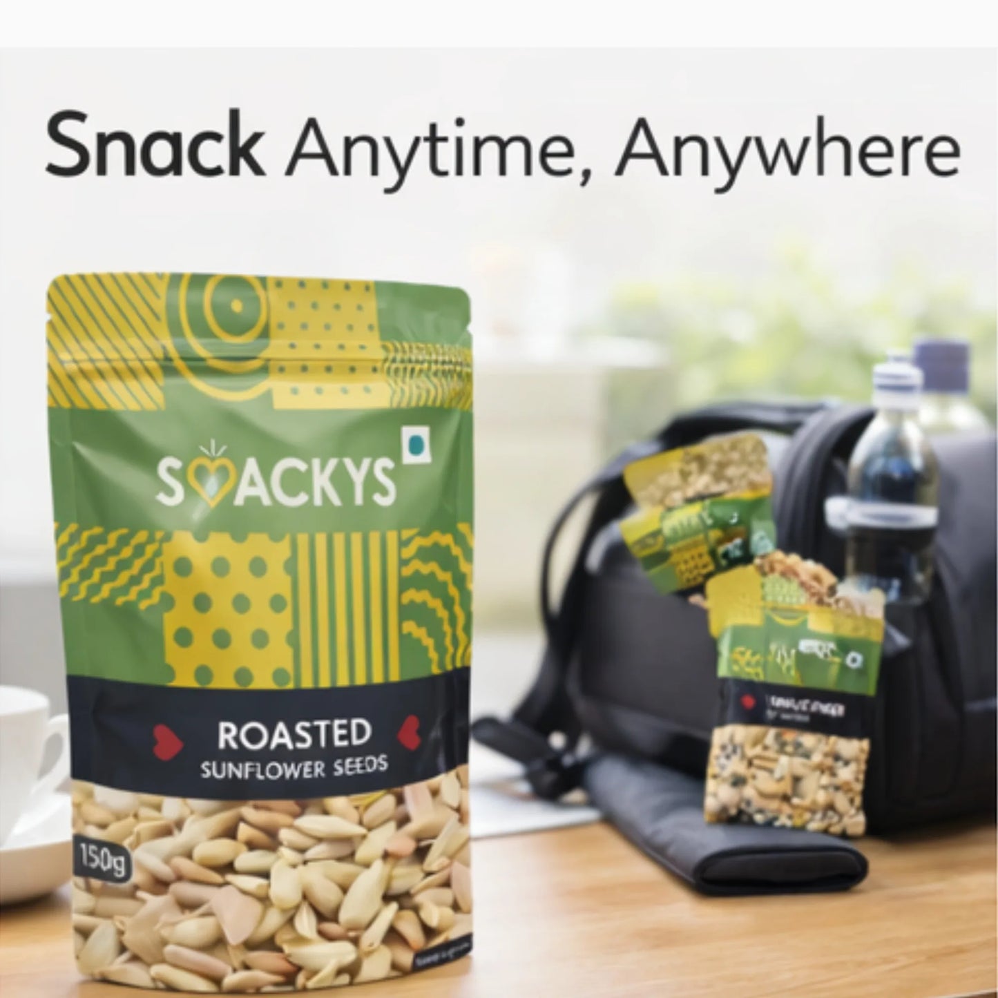 SMACKYS ROASTED SUNFLOWER SEEDS 150G