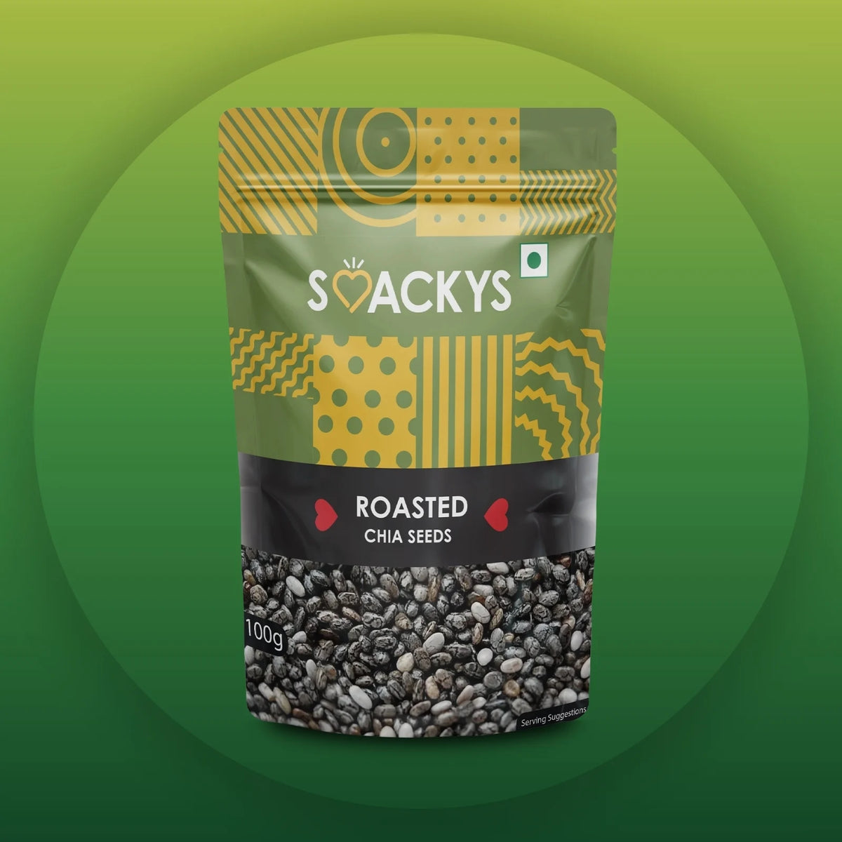 SMACKYS ROASTED CHIA SEEDS 100G