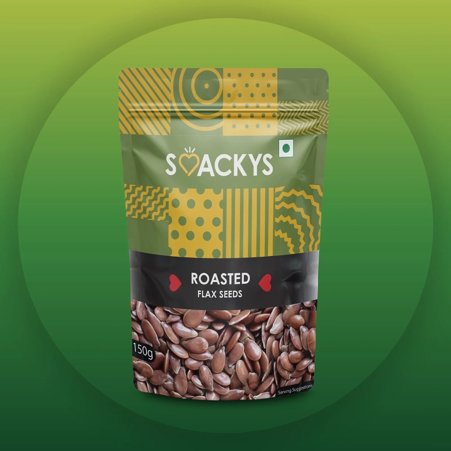 SMACKYS ROASTED FLAX SEEDS 150G