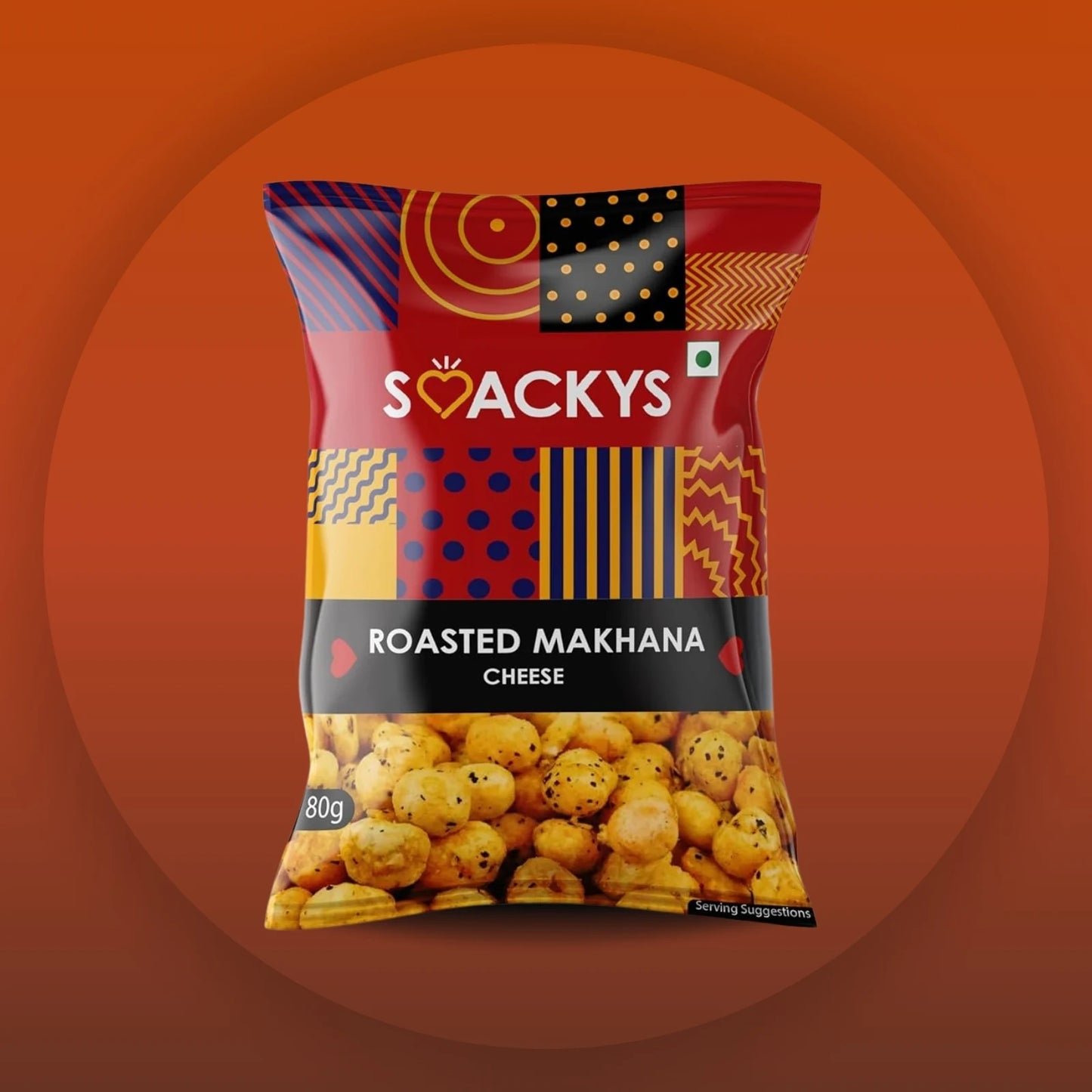 SMACKYS ROASTED MAKHANA CHEESE 80G
