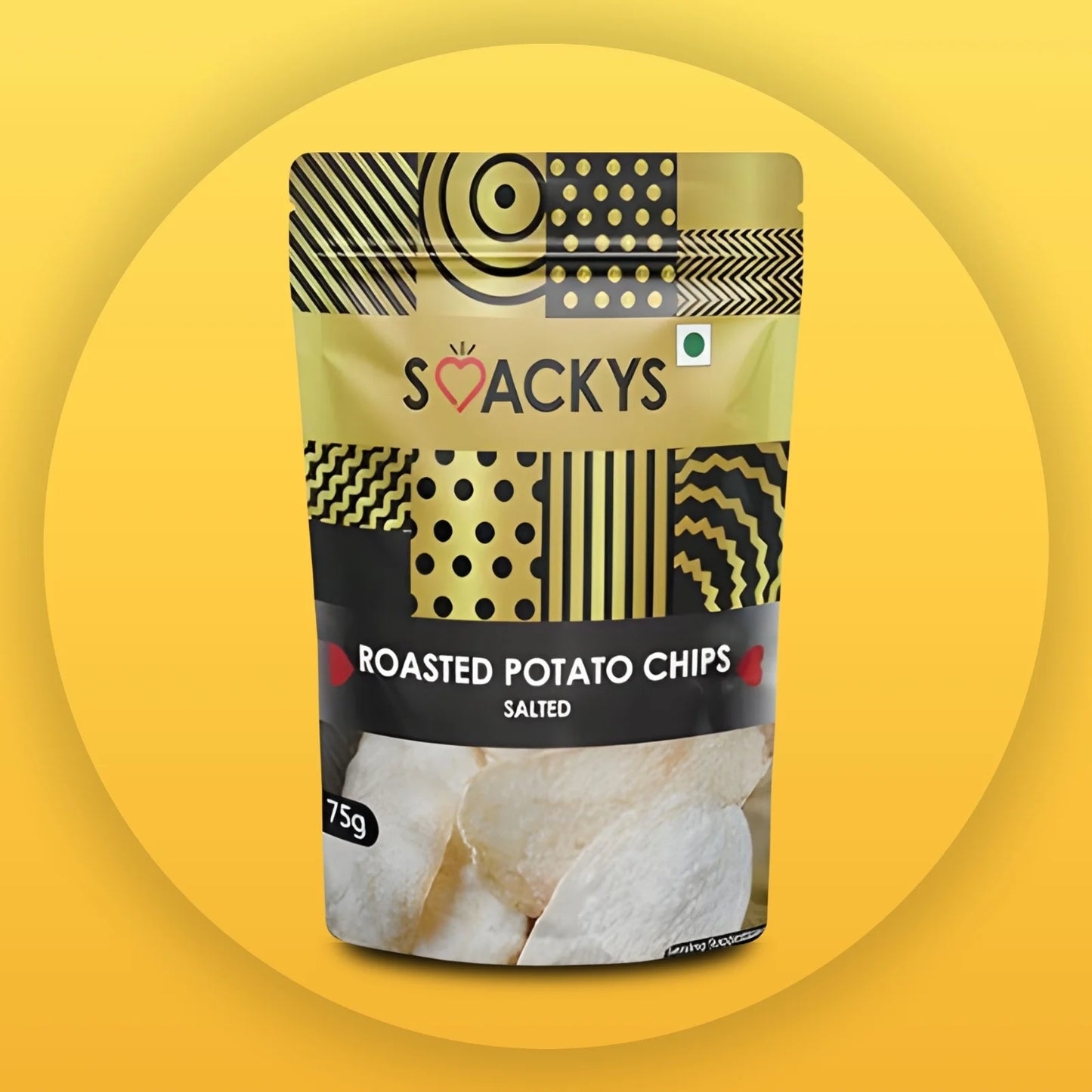 SMACKYS ROASTED POTATO CRISP SALTED 75G