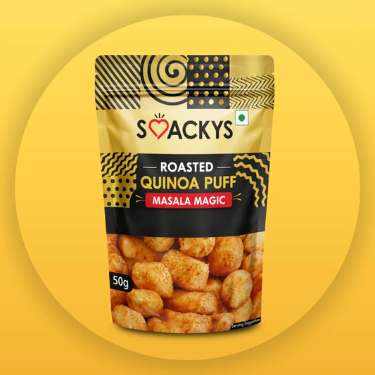 SMACKYS ROASTED QUINOA PUFF MASALA MAGIC 50G