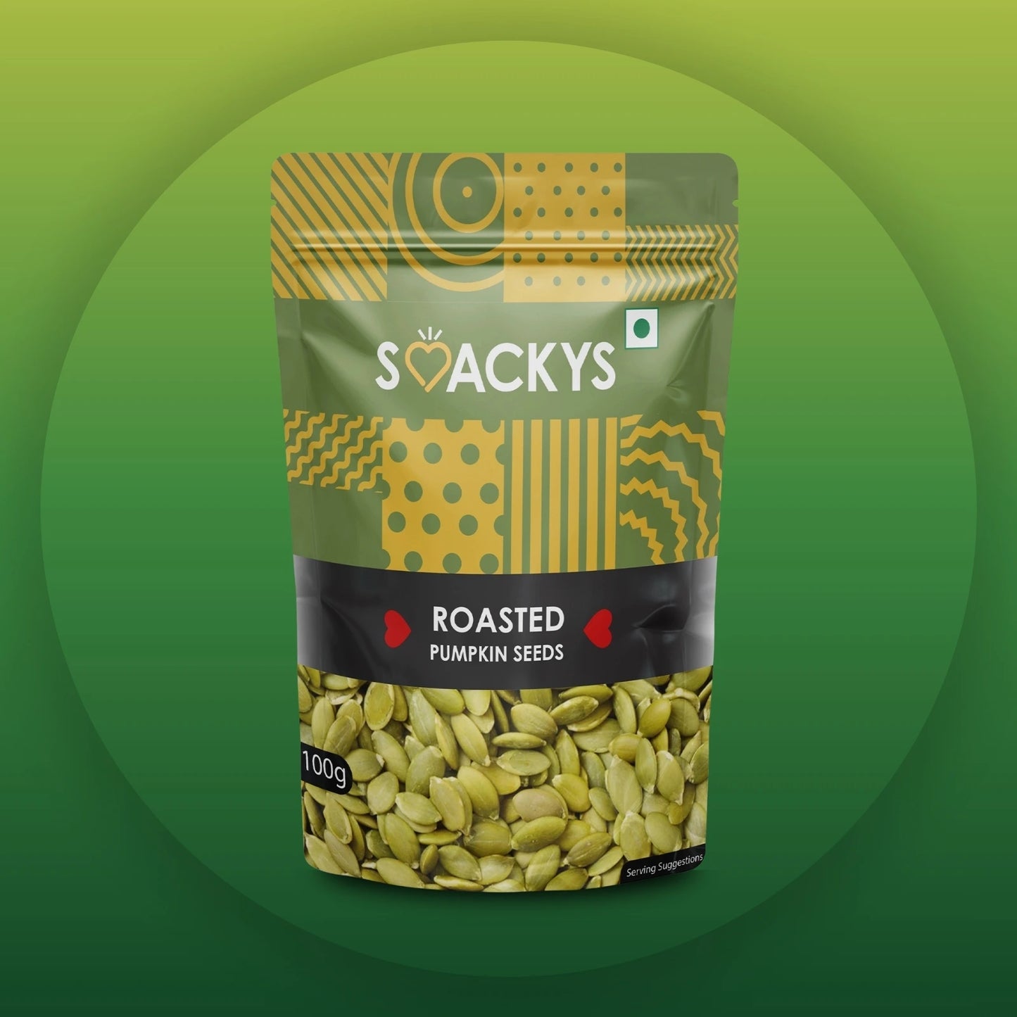 Smackys Roasted Pumpkin Seeds 100g